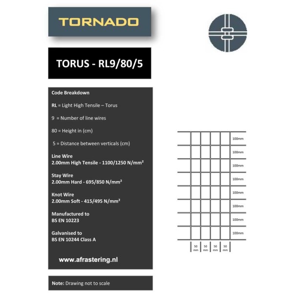 Tornado gaas RL9/80/5 (25 meter)