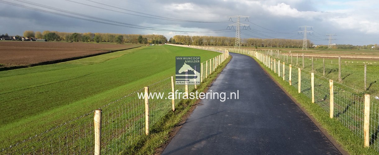 Dikes fence Eilanden van Dordrecht