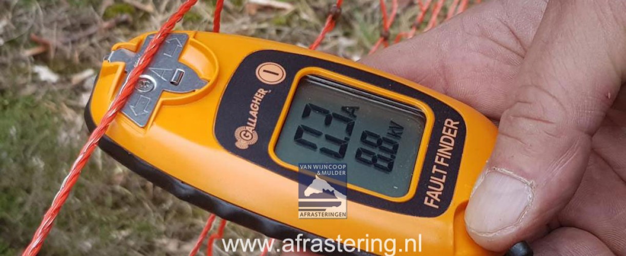 Wolvennetten afrastering geplaatst Wolvennetten afrastering geplaatst