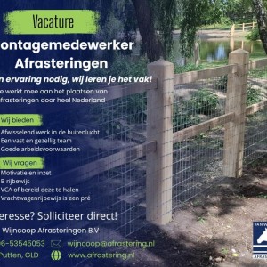 Vacature Montagemedewerker Putten